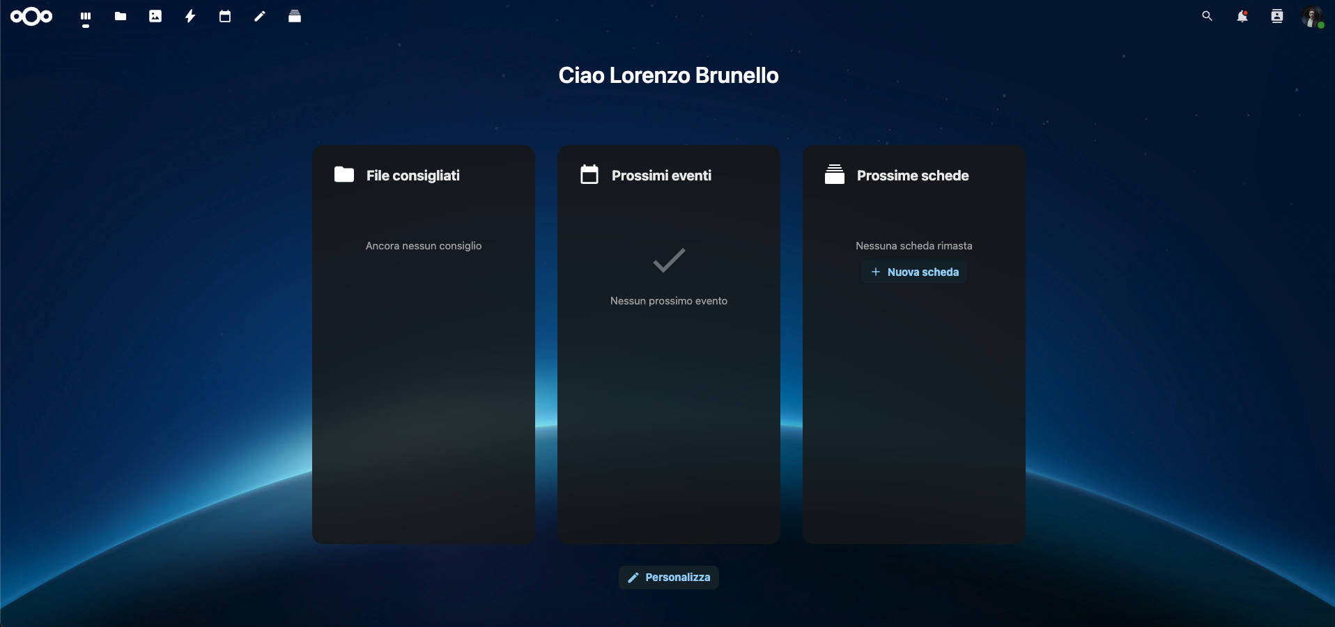 Gestione 3 cloud brunello web