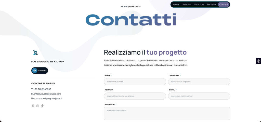 VisualAge Studio 9 visualage studio contatti portfolio brunello web
